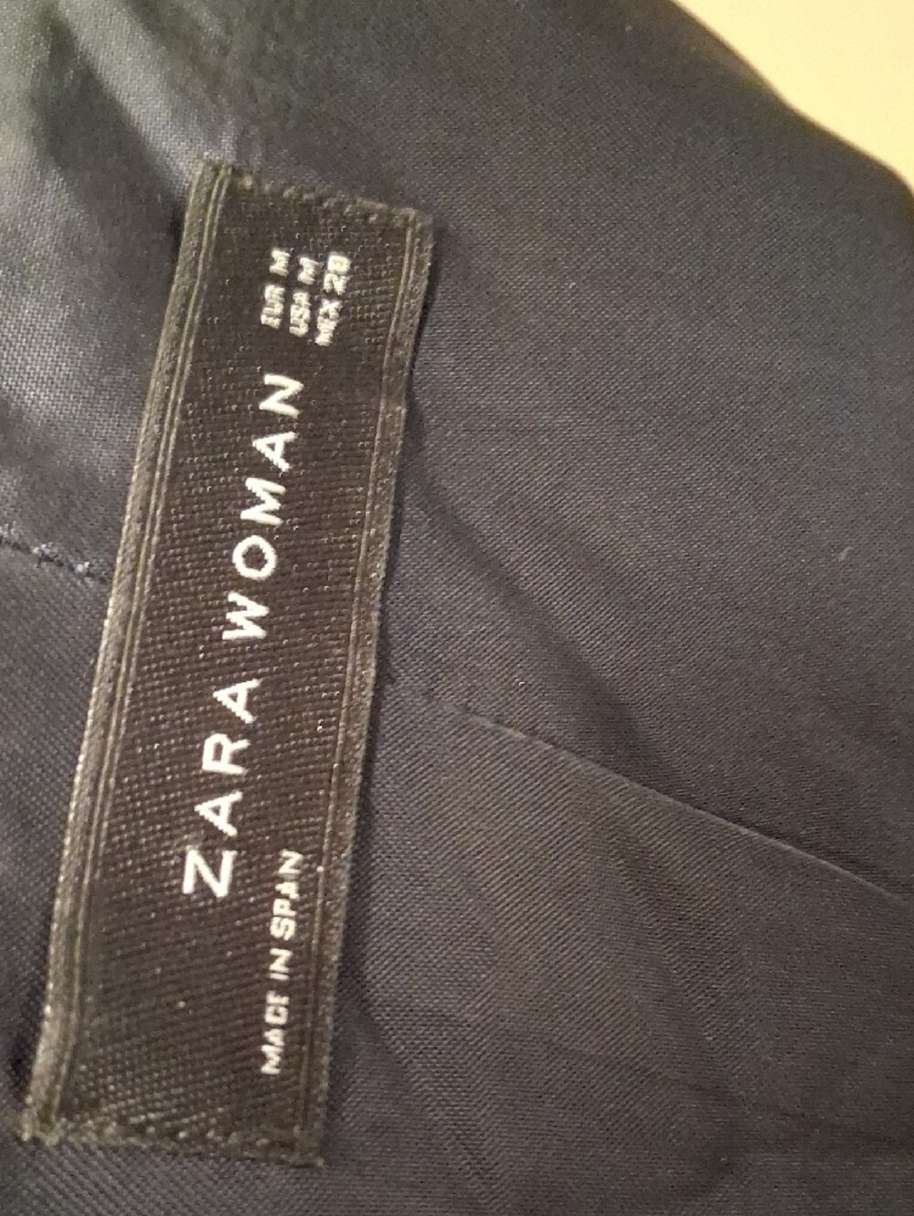 Zara Woman Dark Navy Double-Breasted Blazer - Picture 3 of 3